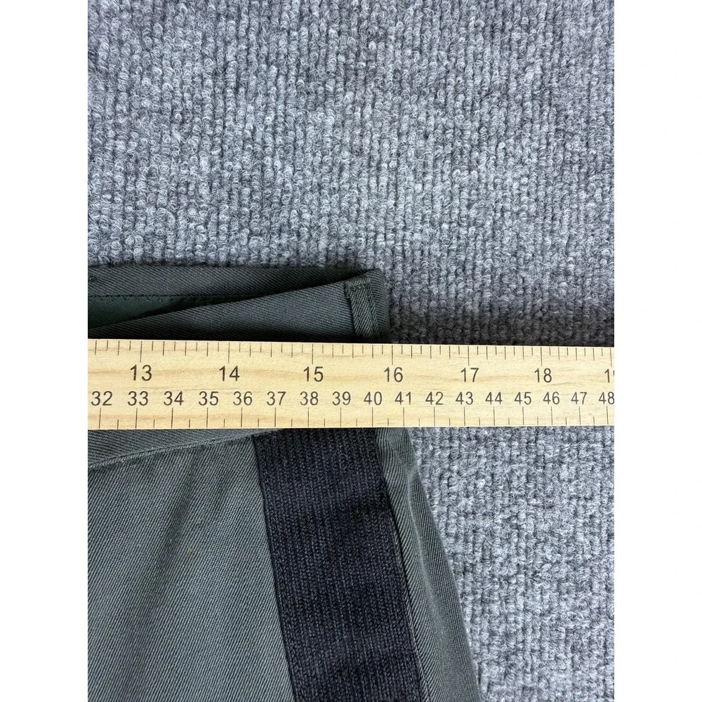 VTG Military Stripe Dress Pants Mens 33x27 Green Black Side Stripe‎ Lined Formal